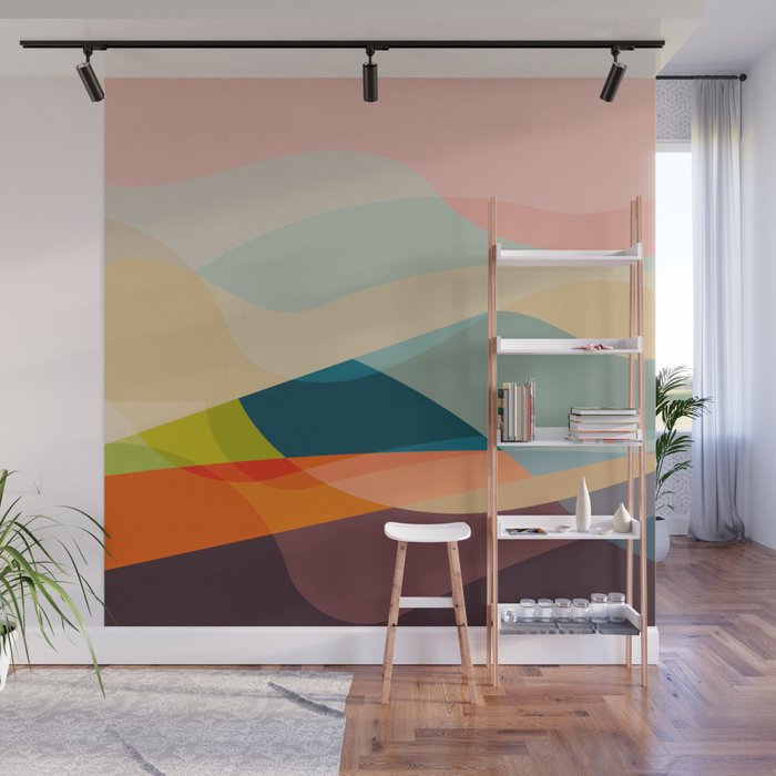 abstract shapes 2 Wall Mural Gallery Image 1