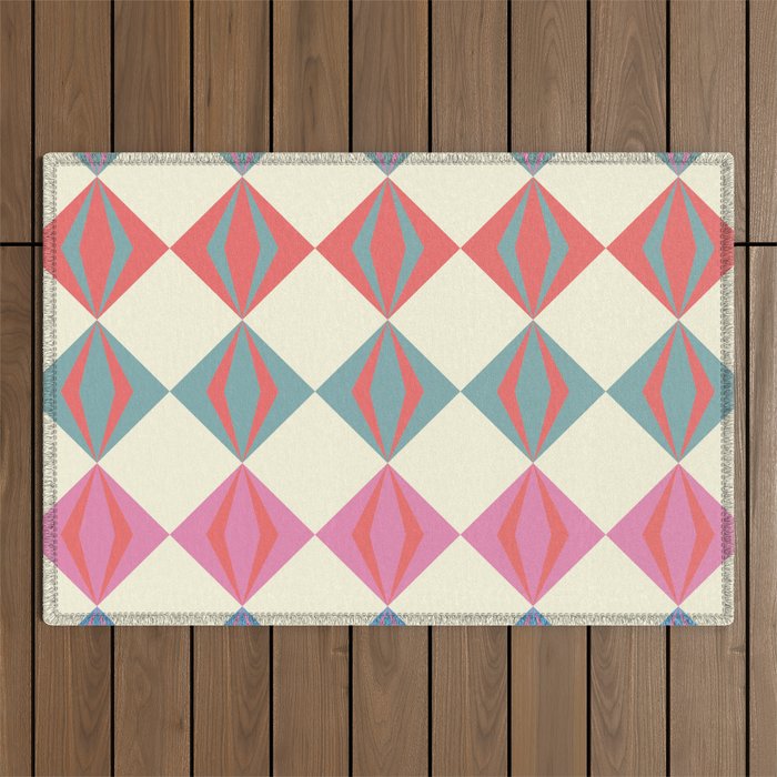 Colorful Geometrics Outdoor Rug Gallery Image 1