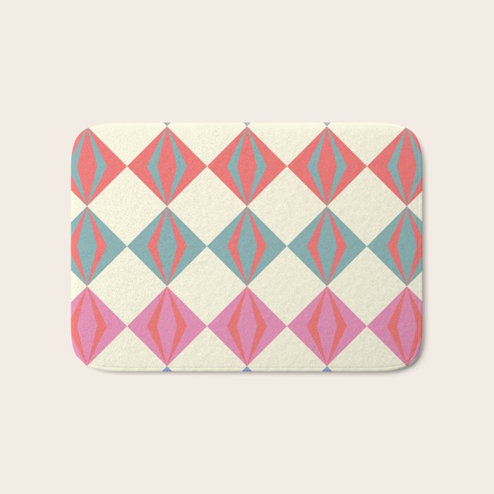Colorful Geometrics Bath Mat Gallery Image 1