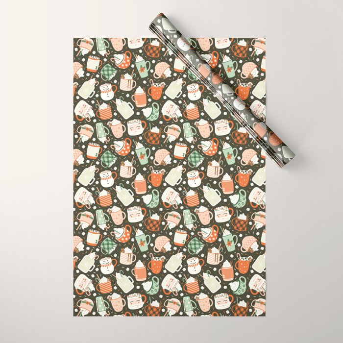 Christmas Cocoa Wrapping Paper Gallery Image 1