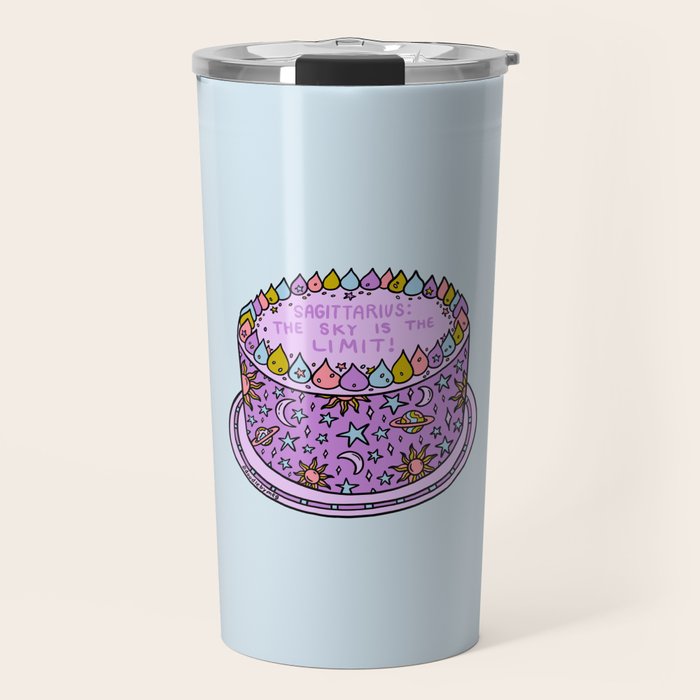Sagittarius Cake Travel Mug Gallery Image 1
