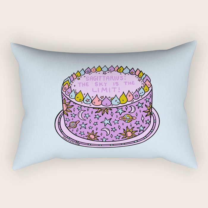 Sagittarius Cake Rectangular Pillow Gallery Image 2