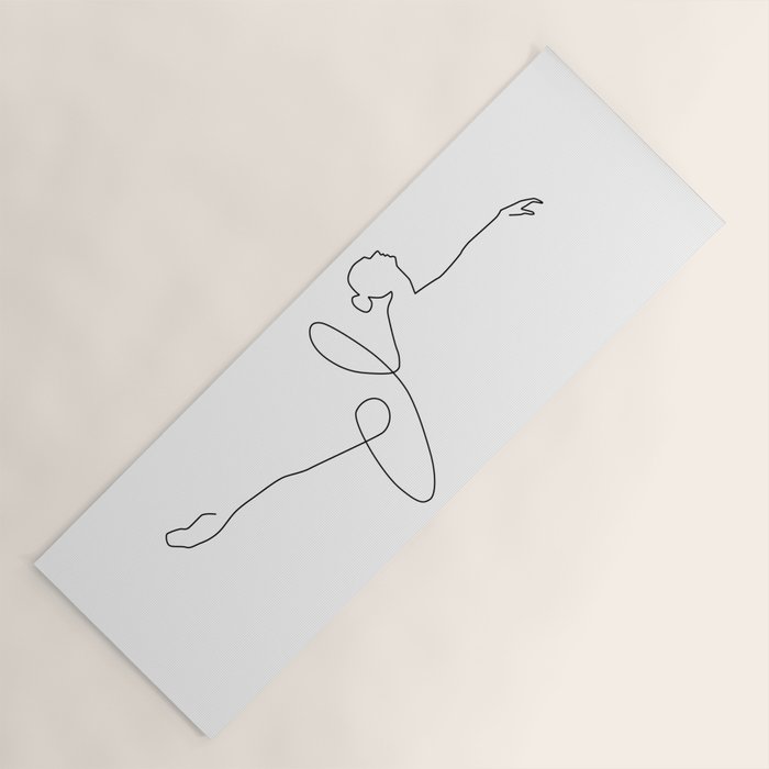 Abstract Ballerina Yoga Mat Gallery Image 1