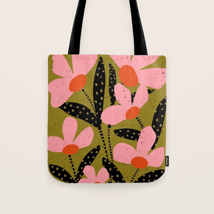 Modern Flower  Tote Bag Gallery Image 1