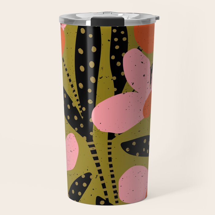 Modern Flower  Travel Mug Gallery Image 1