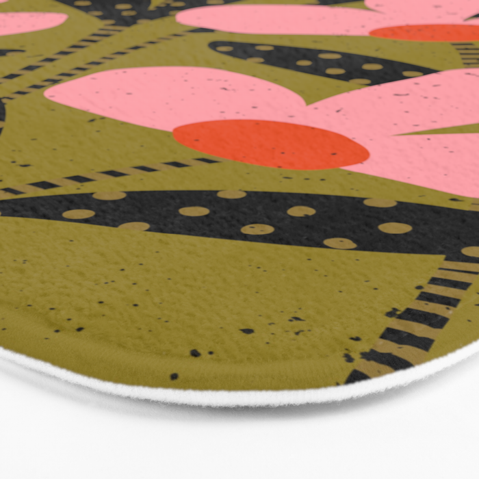 Modern Flower  Bath Mat Gallery Image 3