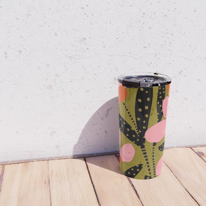 Modern Flower  Travel Mug Gallery Image 4