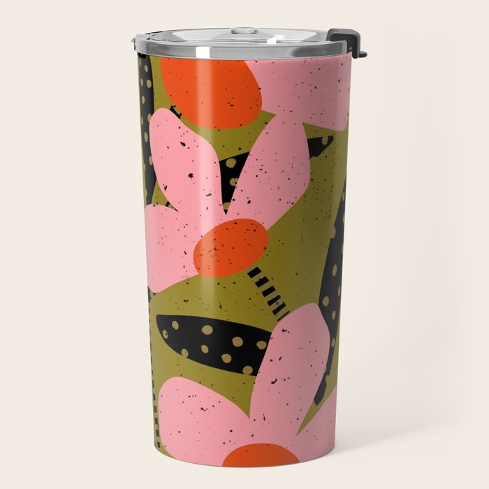 Modern Flower  Travel Mug Gallery Image 2
