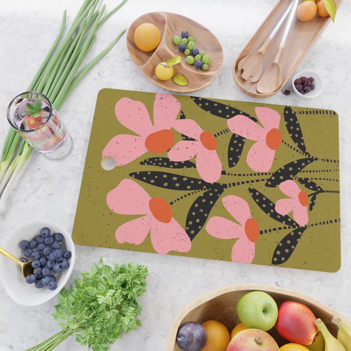 Modern Flower  Cutting Board Gallery Image 2
