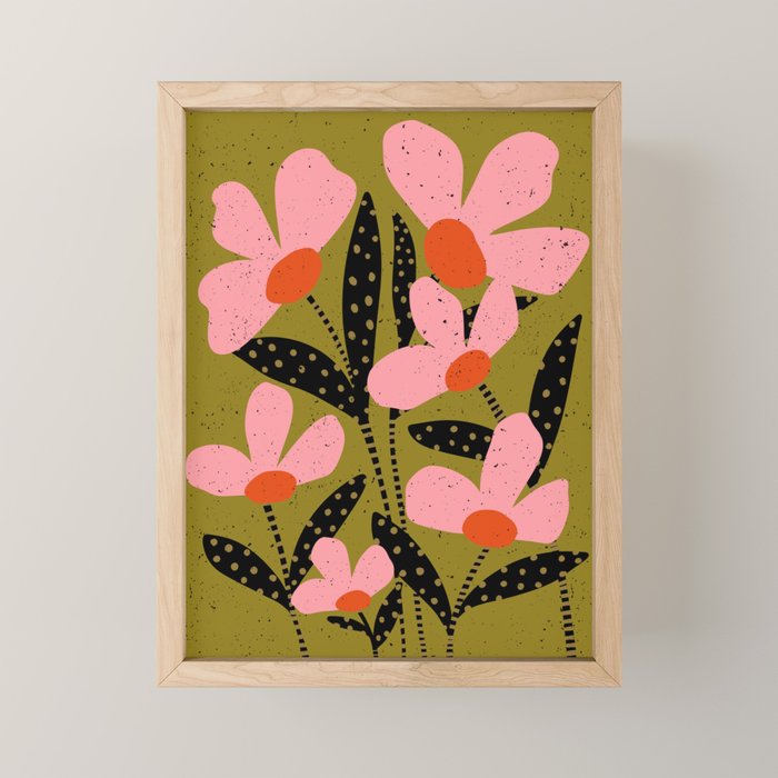 Modern Flower  Mini Art Print Gallery Image 1