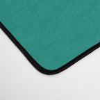 Sun and Moon - Mid Century Modern Minimalism in Mid Mod Teal and Beige Desk Mat Gallery Image 4