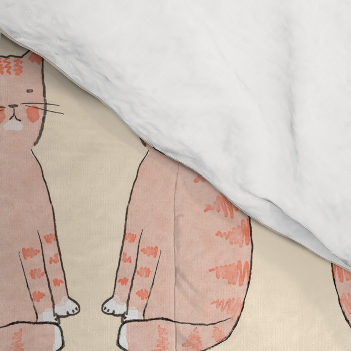 Orange cat Comforter Gallery Image 4