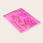 Girly neon pink magenta abstract watercolor paint Notebook Gallery Image 3