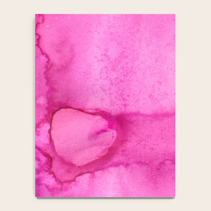 Girly neon pink magenta abstract watercolor paint Notebook Gallery Image 4