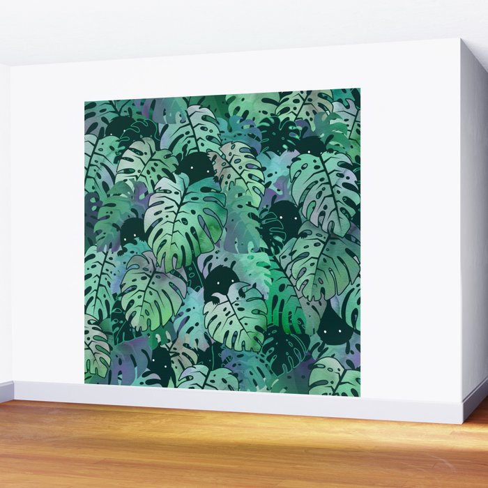 Monstera Monsters Wall Mural Gallery Image 2