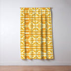 Yellow Tie Dye Twos Window Curtain Gallery Image 3