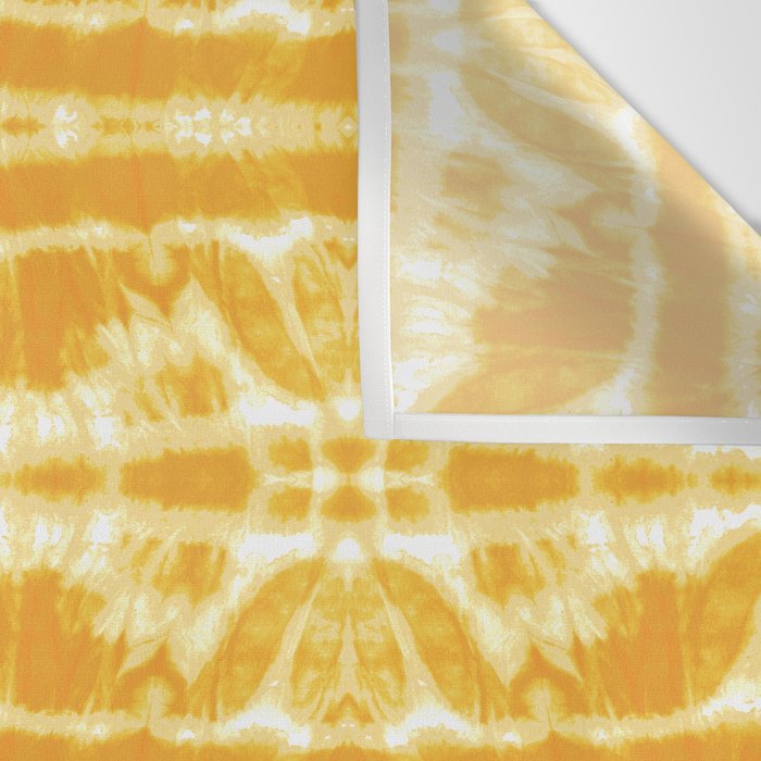 Yellow Tie Dye Twos Wall Tapestry Gallery Image 3
