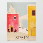 Spain Vintage Travel Poster Mid Century Minimalist Art Poster Gallery Image 4