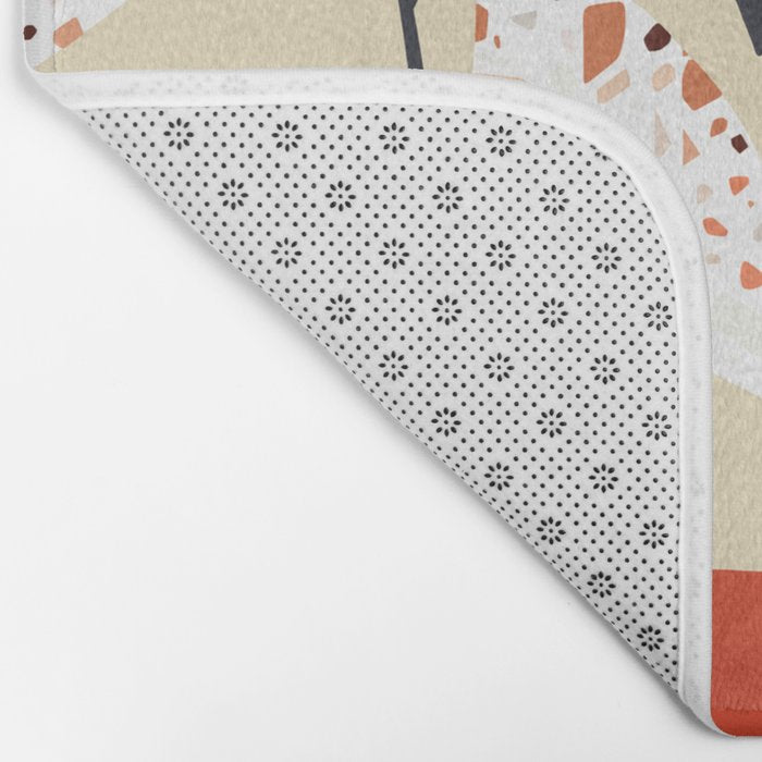 Plants and terrazzo Bath Mat Gallery Image 2