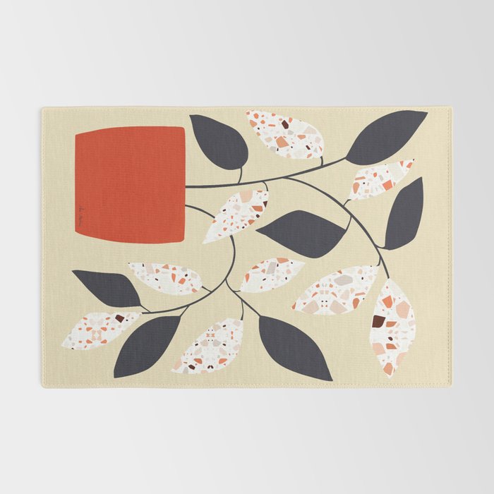 Plants and terrazzo Rug Gallery Image 2