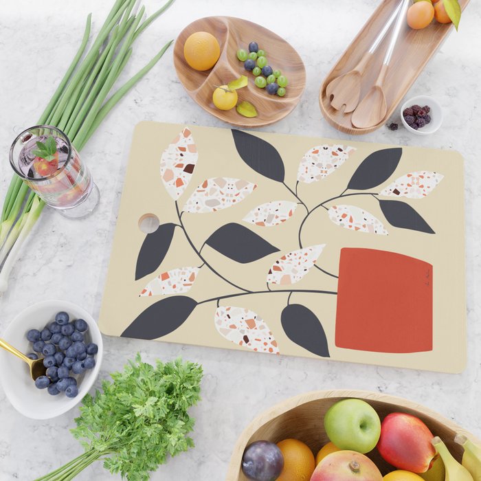 Plants and terrazzo Cutting Board Gallery Image 2