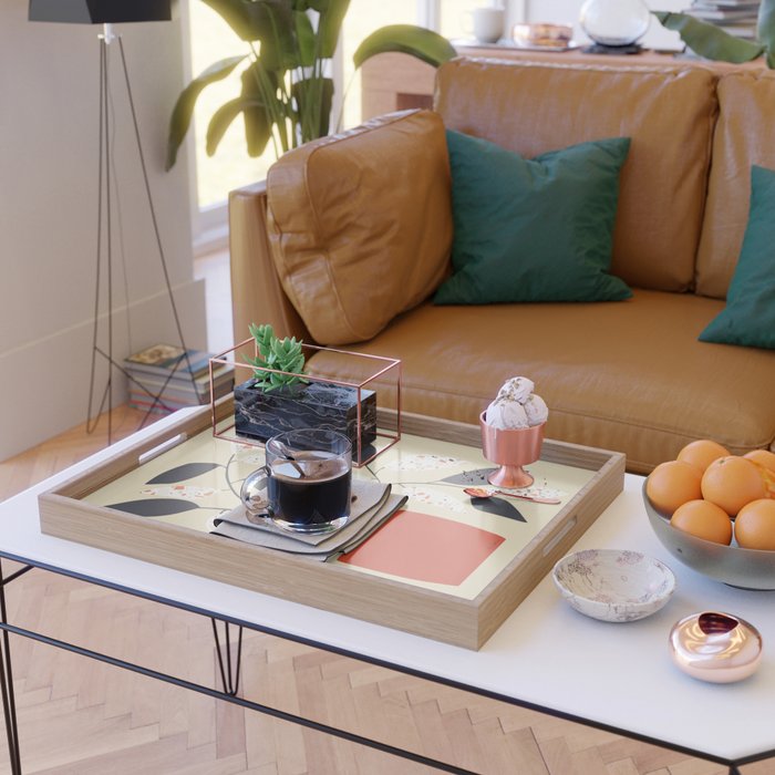 Plants and terrazzo Serving Tray Gallery Image 2