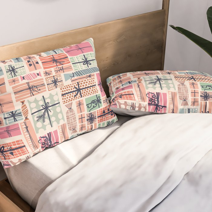 Favorite gift wrapped chalky Pillow Sham Gallery Image 2