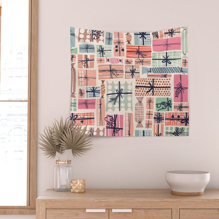 Favorite gift wrapped chalky Wall Tapestry Gallery Image 2