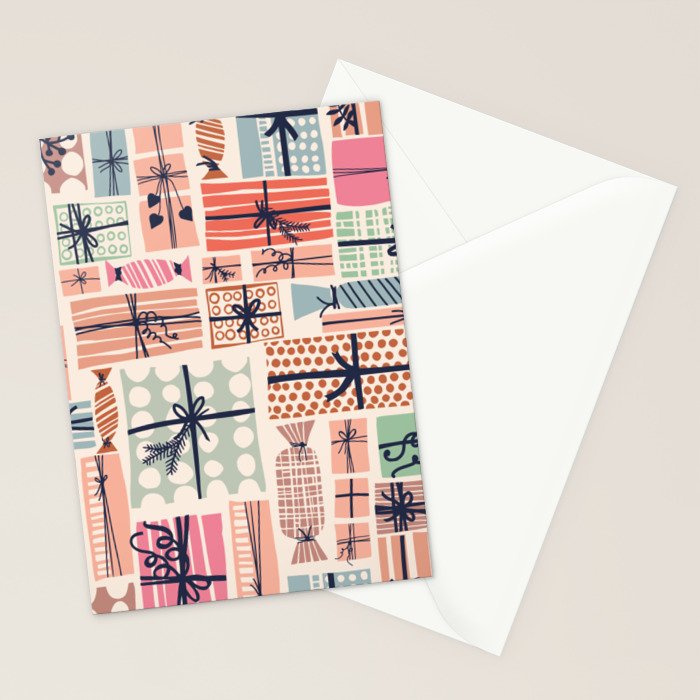 Favorite gift wrapped chalky Stationery Card Gallery Image 2
