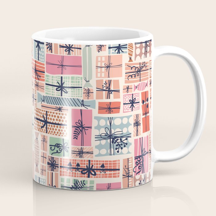 Favorite gift wrapped chalky Coffee Mug Gallery Image 1
