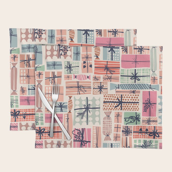 Favorite gift wrapped chalky Placemat Gallery Image 1