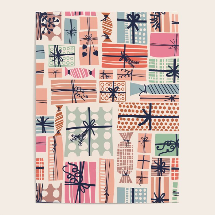 Favorite gift wrapped chalky Poster Gallery Image 1