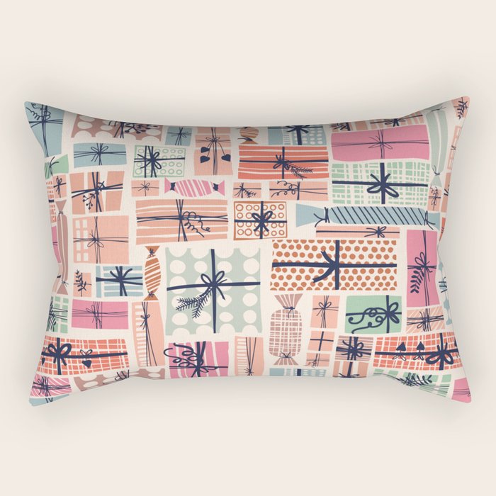 Favorite gift wrapped chalky Rectangular Pillow Gallery Image 1