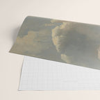 Study of Clouds with a Sunset near Rome Wrapping Paper Gallery Image 2