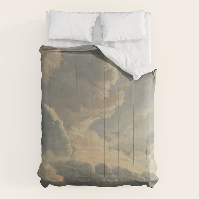 Study of Clouds with a Sunset near Rome Comforter Gallery Image 1