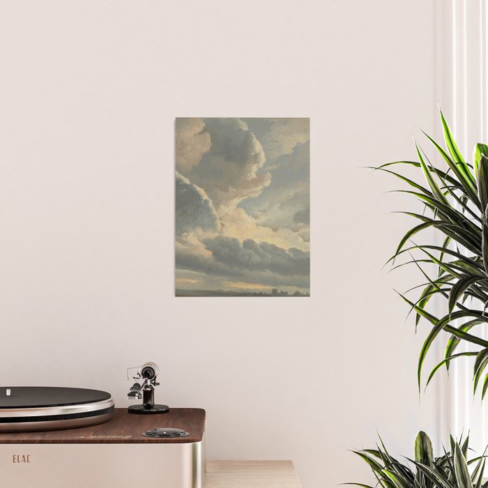 Study of Clouds with a Sunset near Rome Poster Gallery Image 2
