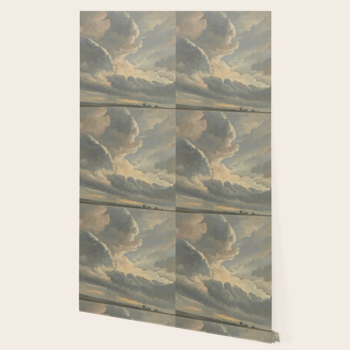 Study of Clouds with a Sunset near Rome Wallpaper Gallery Image 2