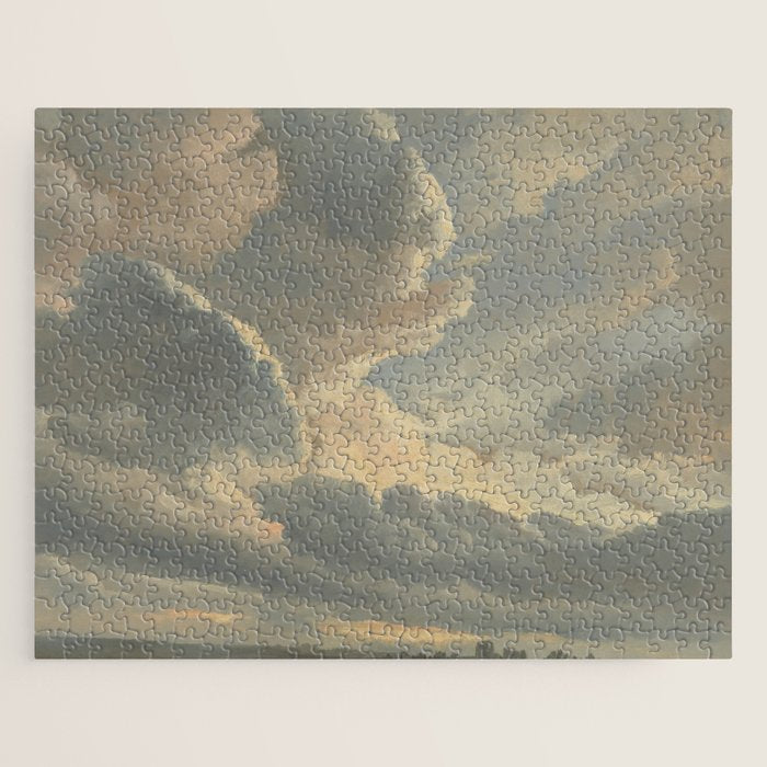 Study of Clouds with a Sunset near Rome Jigsaw Puzzle Gallery Image 1