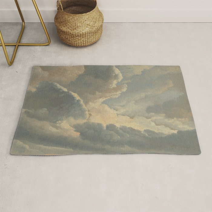 Study of Clouds with a Sunset near Rome Rug Gallery Image 1