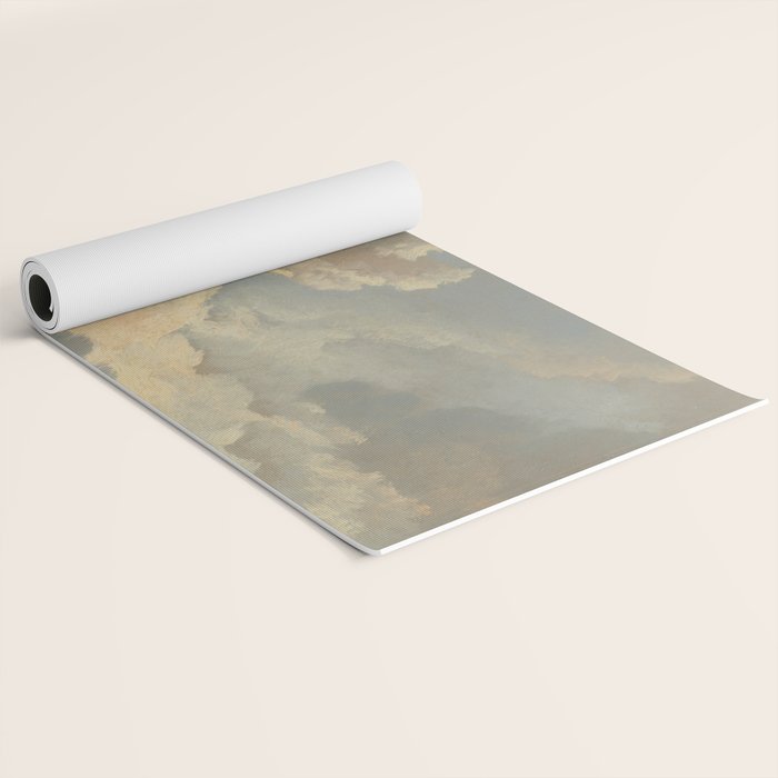 Study of Clouds with a Sunset near Rome Yoga Mat Gallery Image 2