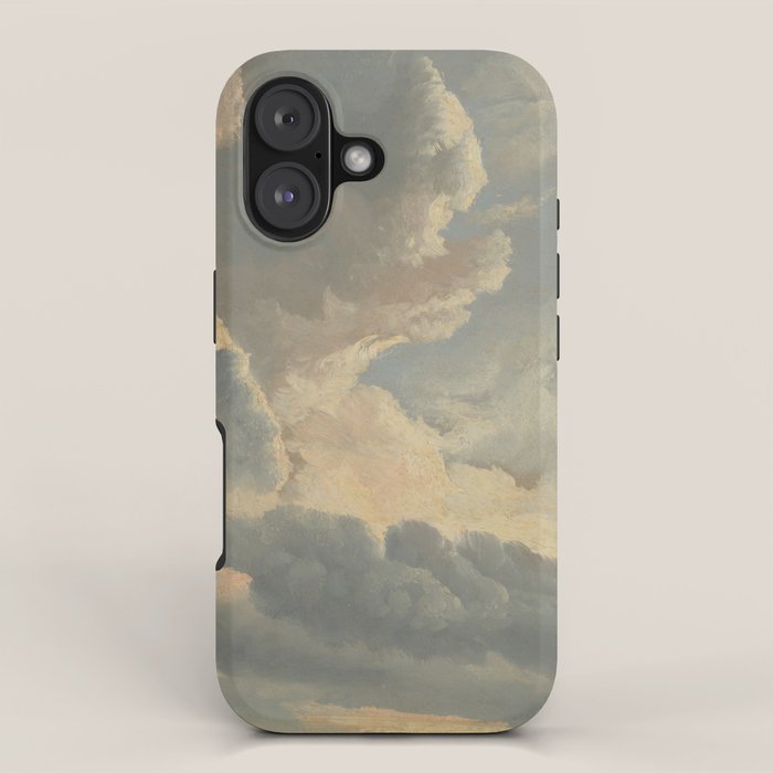 Study of Clouds with a Sunset near Rome iPhone Case Gallery Image 1
