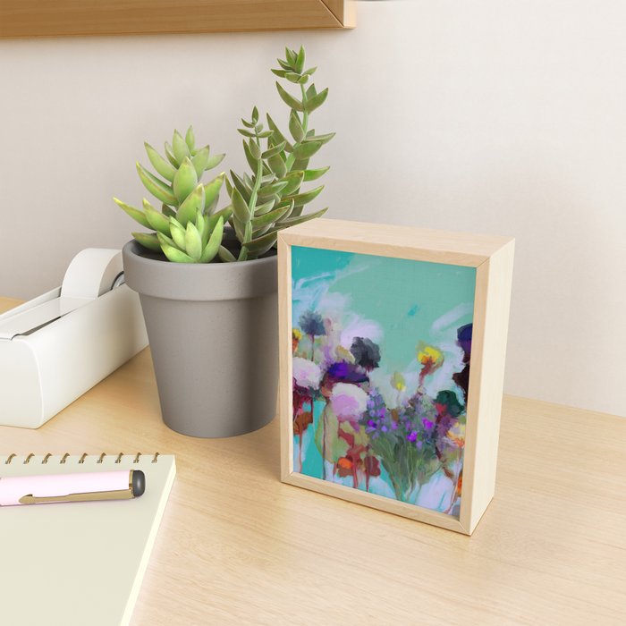 abstract floral bloom Mini Art Print Gallery Image 2