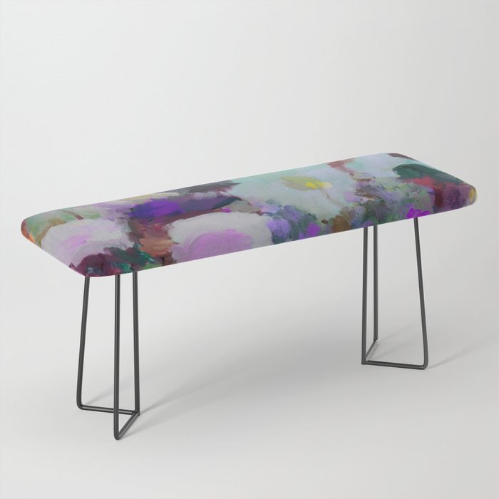 abstract floral bloom Bench Gallery Image 1