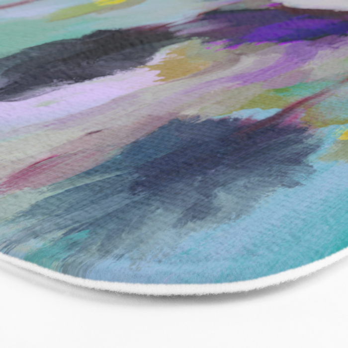 abstract floral bloom Bath Mat Gallery Image 3