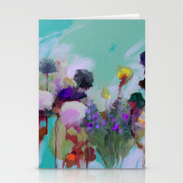 abstract floral bloom Stationery Card Gallery Image 2
