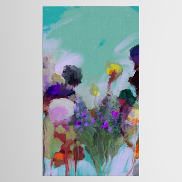 abstract floral bloom Tablecloth Gallery Image 2