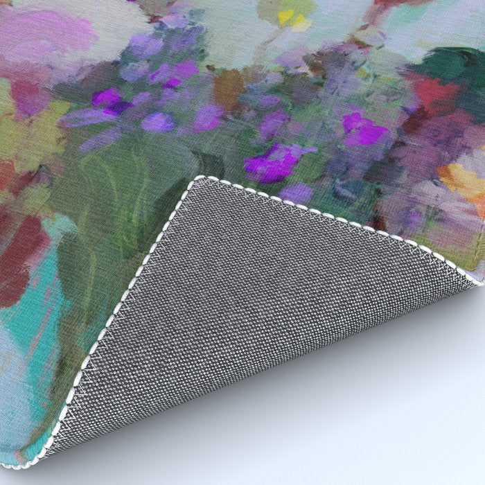 abstract floral bloom Rug Gallery Image 4