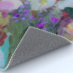 abstract floral bloom Rug Gallery Image 4