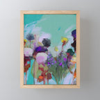 abstract floral bloom Mini Art Print Gallery Image 1
