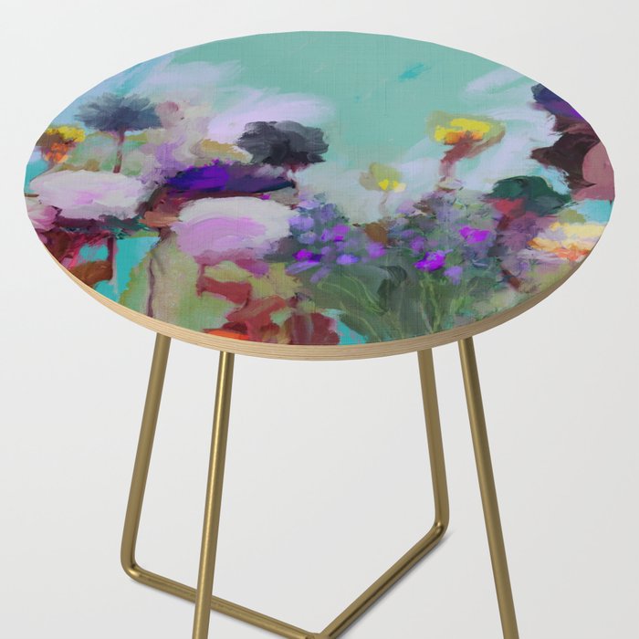 abstract floral bloom Side Table Gallery Image 2